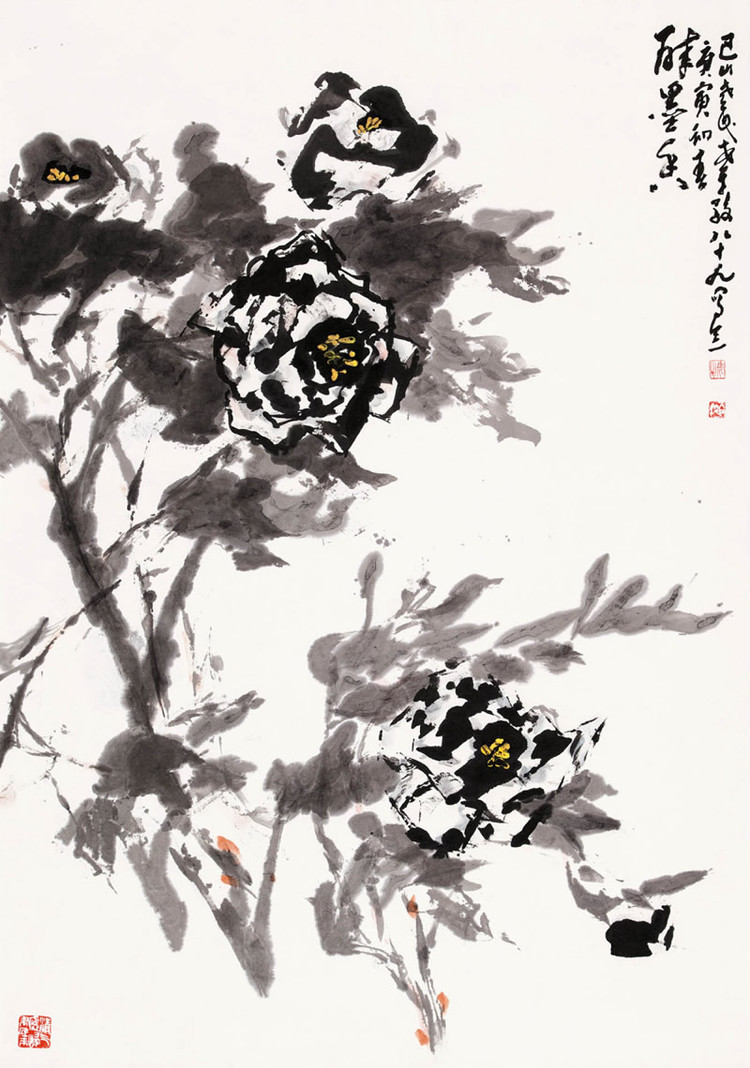 刘伯骏写意花鸟画