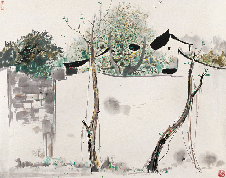 吴冠中高清水墨画作品