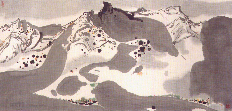 吴冠中高清水墨画作品
