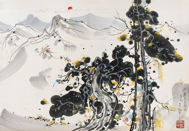 吴冠中高清水墨画作品