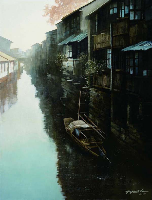舒益谦田园山水画作品欣赏