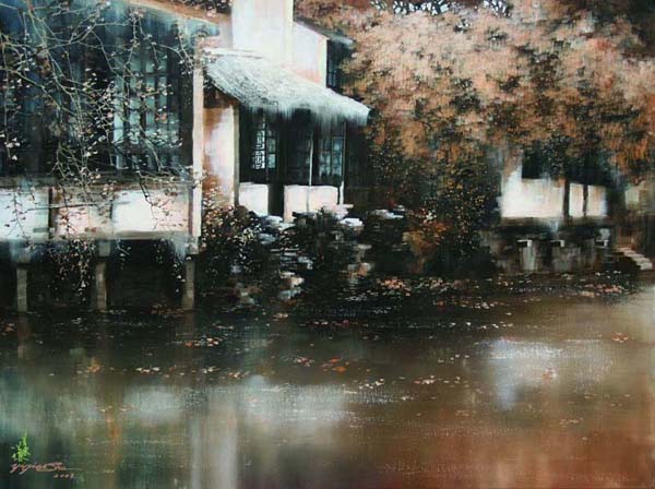 舒益谦田园山水画作品欣赏