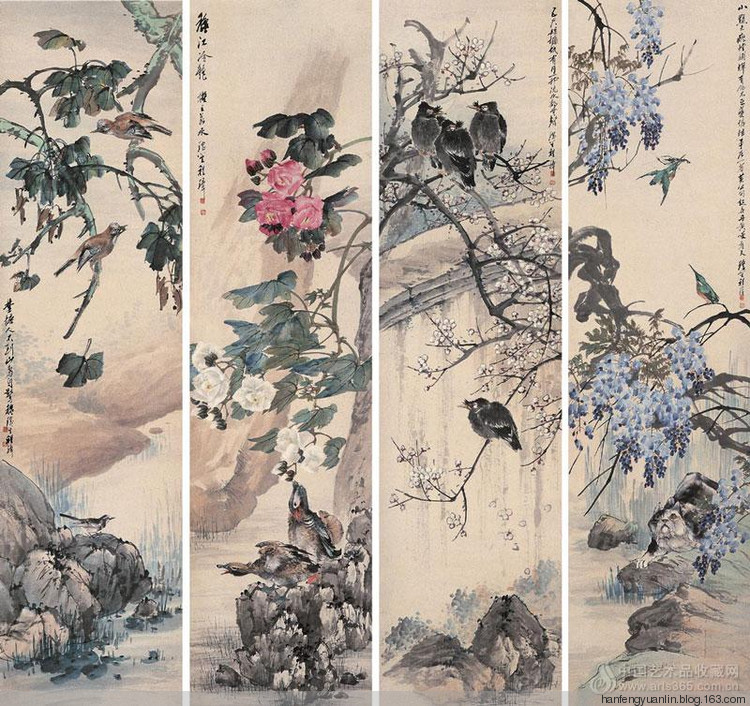 程瑶笙国画山水作品