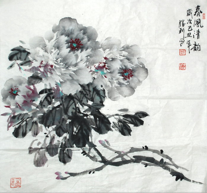 孙胜利国画花鸟作品