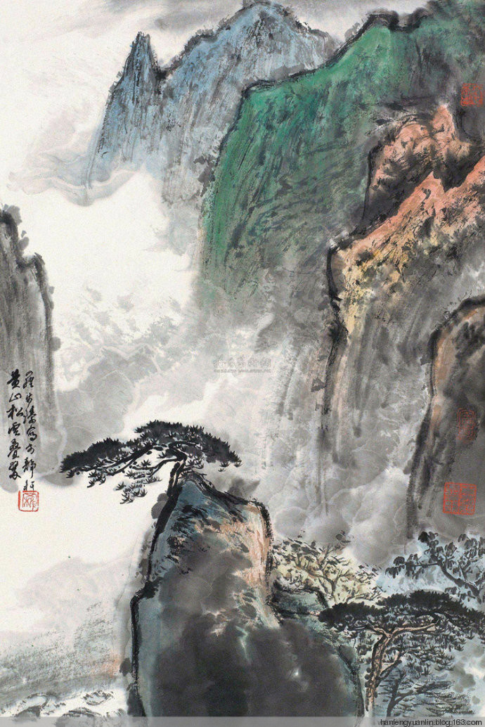罗步臻国画山水作品