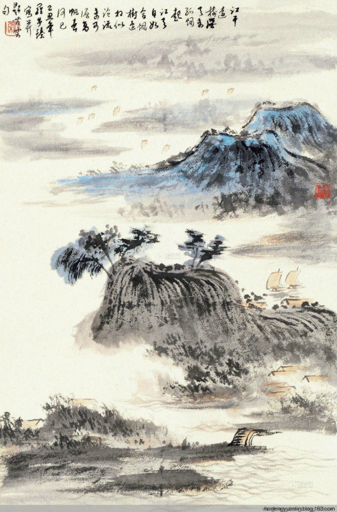 罗步臻国画山水作品
