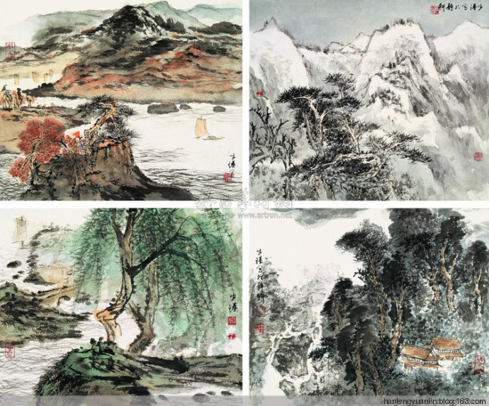 罗步臻国画山水作品