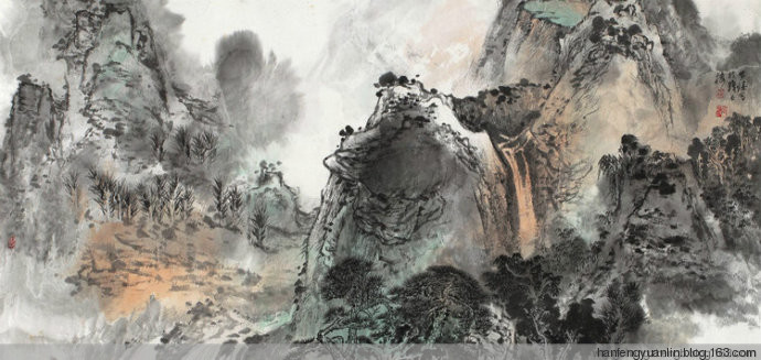 罗步臻国画山水作品