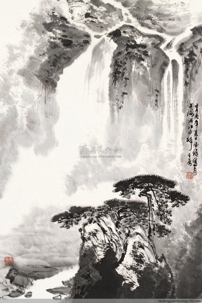 罗步臻国画山水作品