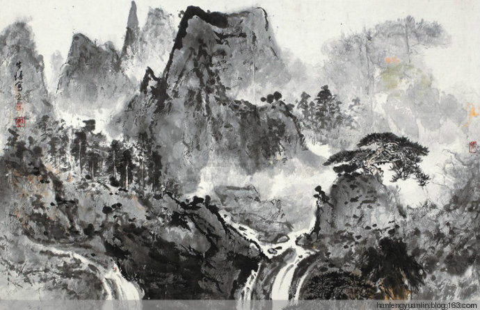 罗步臻国画山水作品