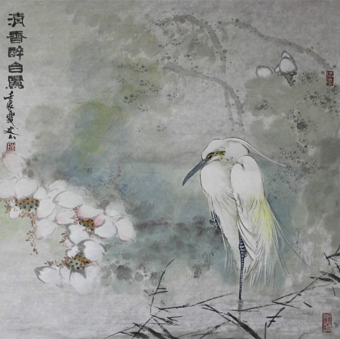 史玉国画花鸟作品