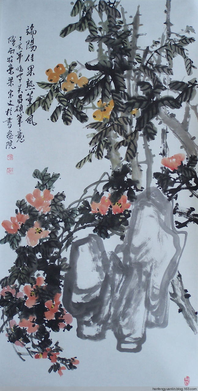 梁宗文国画花鸟作品