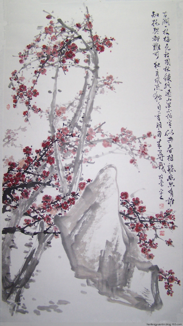 梁宗文国画花鸟作品