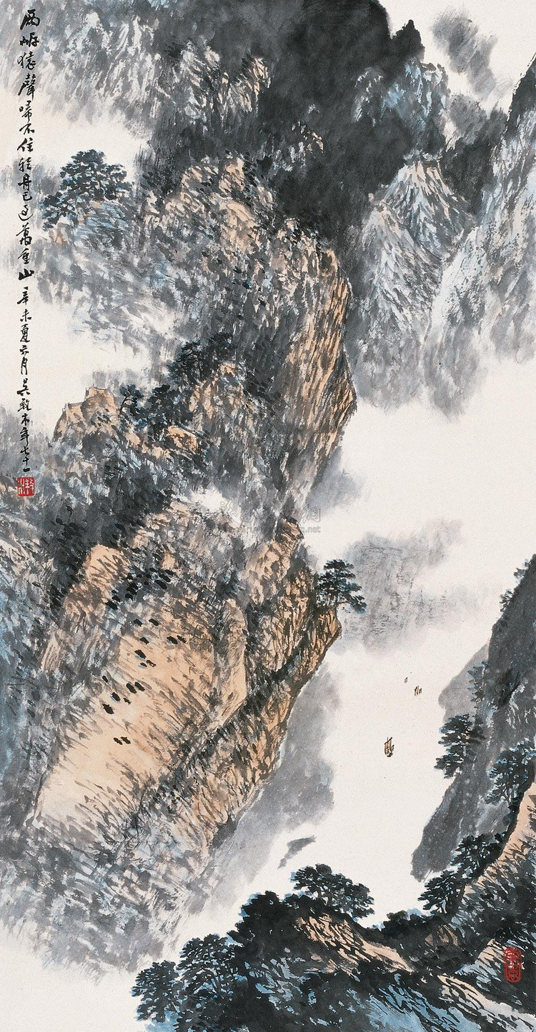 吴养木国画山水作品