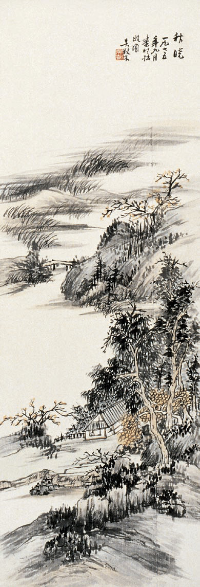 吴养木国画山水作品
