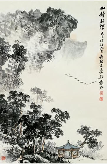 吴养木国画山水作品