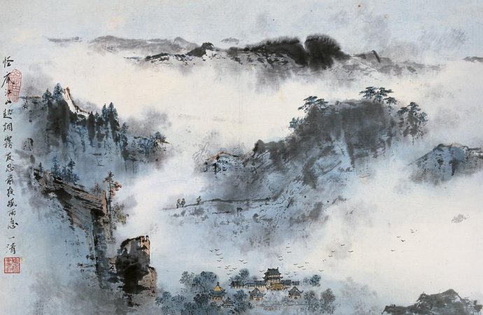 陶一清国画山水作品