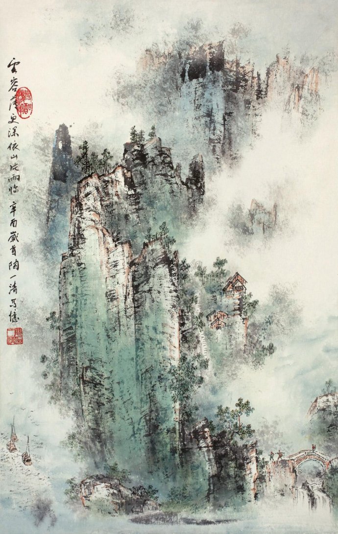 陶一清国画山水作品