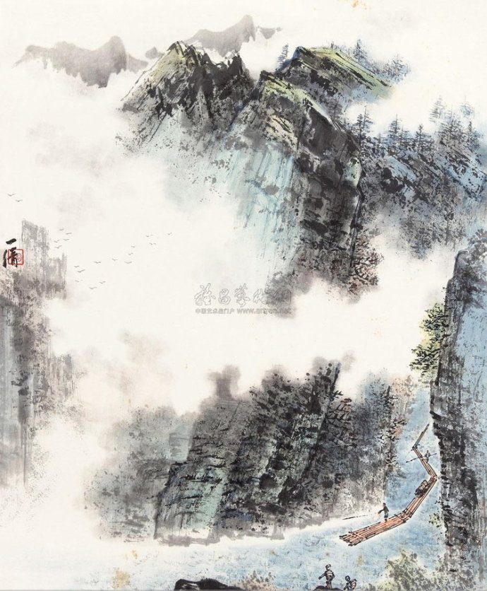 陶一清国画山水作品