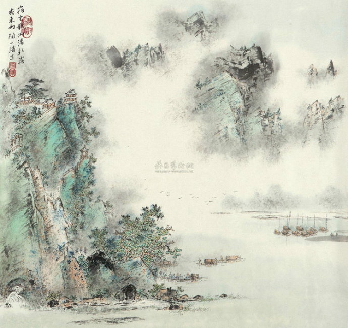 陶一清国画山水作品