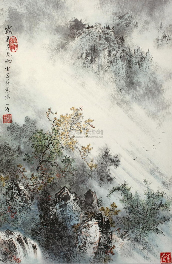 陶一清国画山水作品