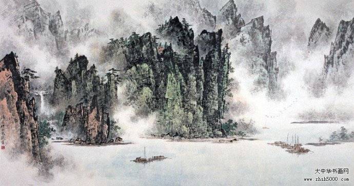 陶一清国画山水作品