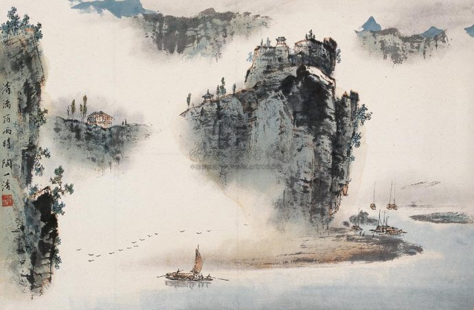 陶一清国画山水作品