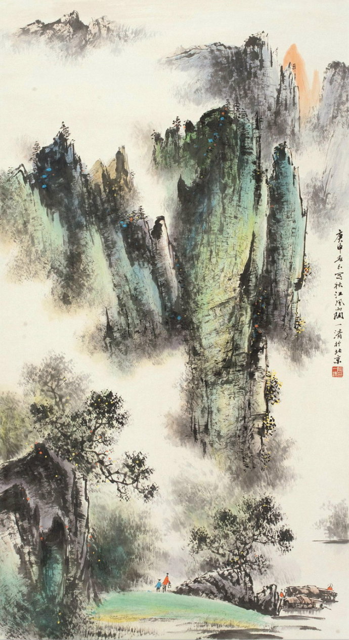 陶一清国画山水作品