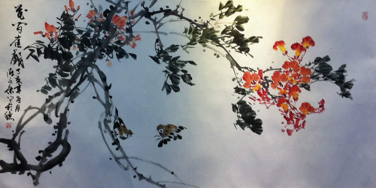 陈永康国画花鸟作品