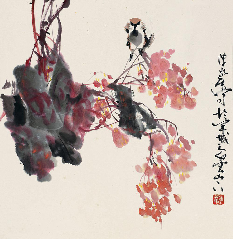 陈永康国画花鸟作品