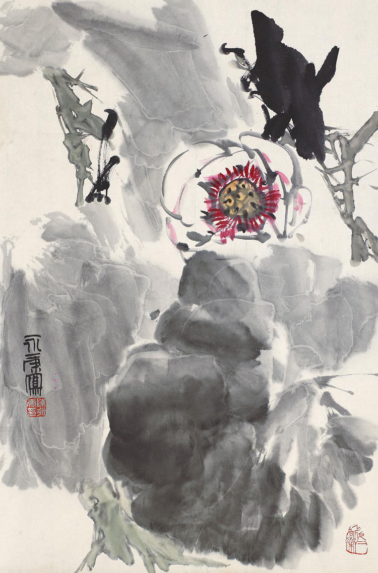 陈永康国画花鸟作品