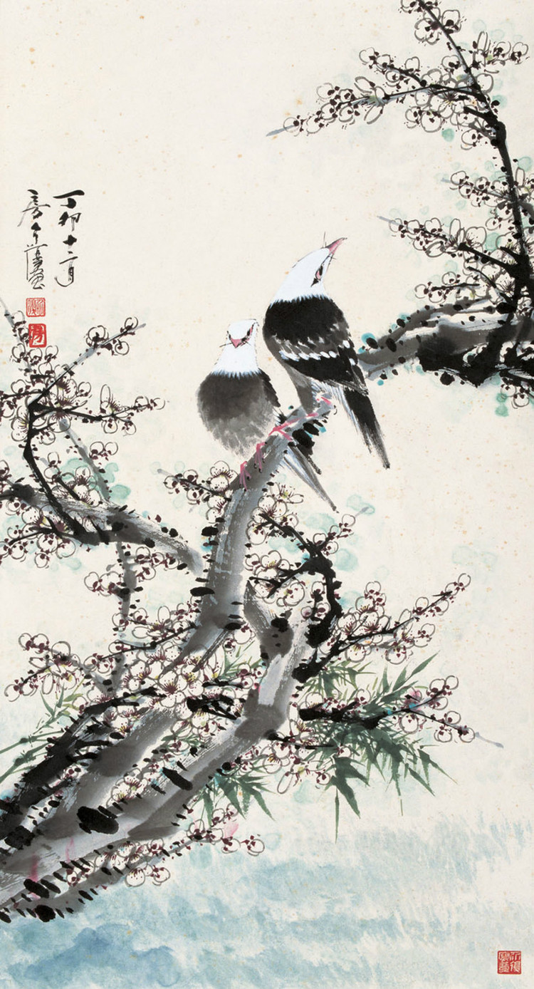 房介复国画花鸟作品