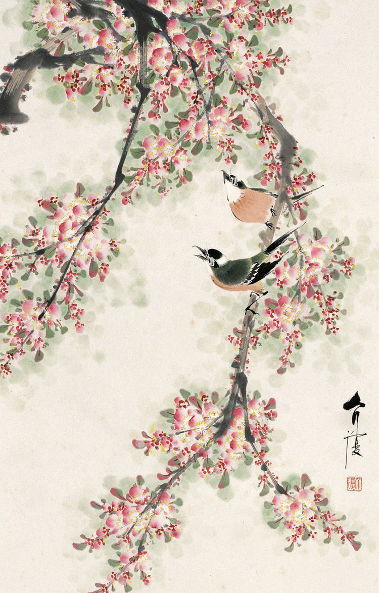 房介复国画花鸟作品