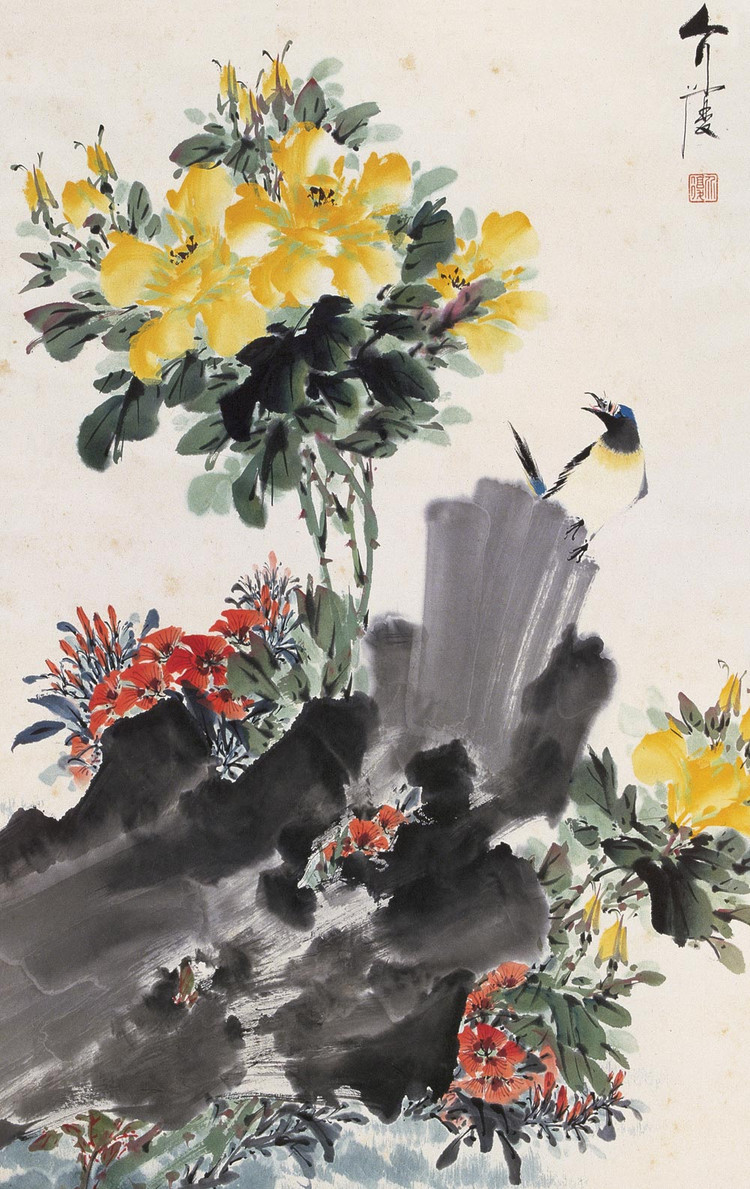 房介复国画花鸟作品
