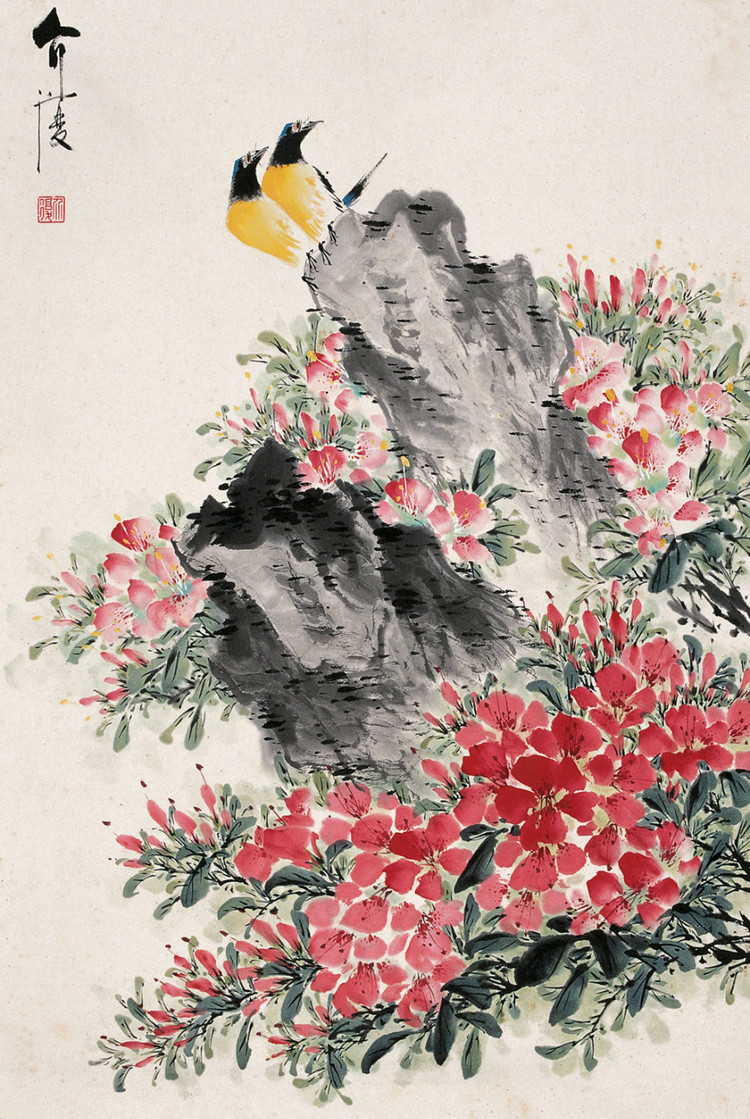 房介复国画花鸟作品