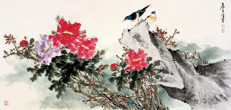房介复国画花鸟作品