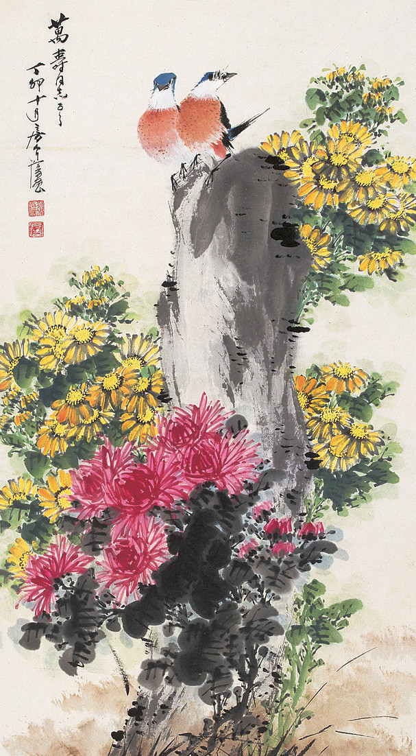 房介复国画花鸟作品