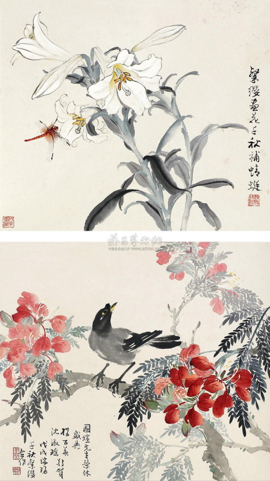 周千秋国画动物作品