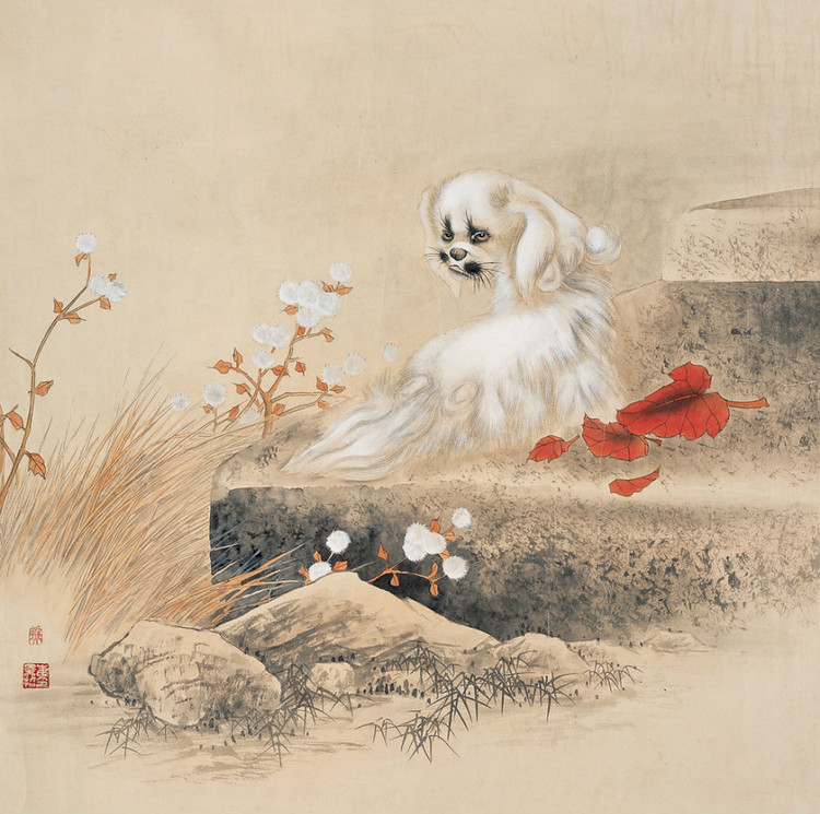 崔景哲国画人物作品