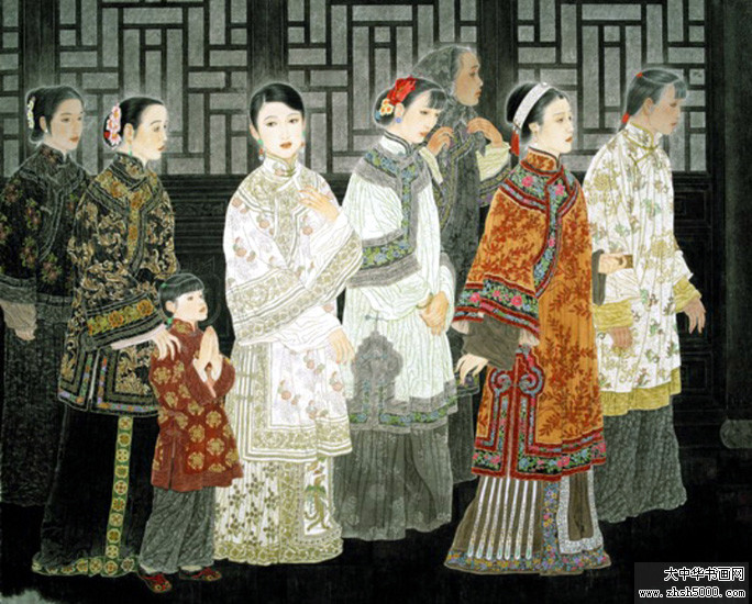 戴宏海国画人物作品