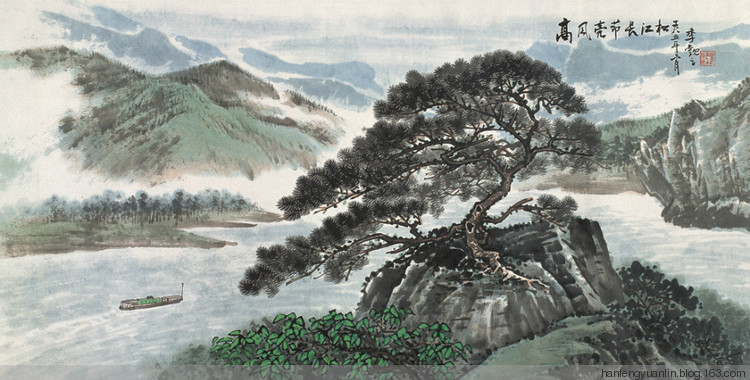 季观之国画山水作品