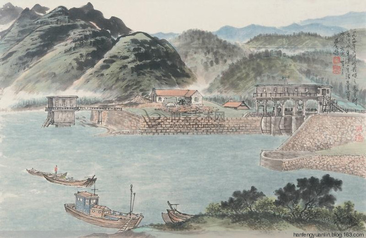 季观之国画山水作品