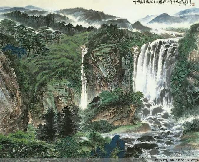 季观之国画山水作品