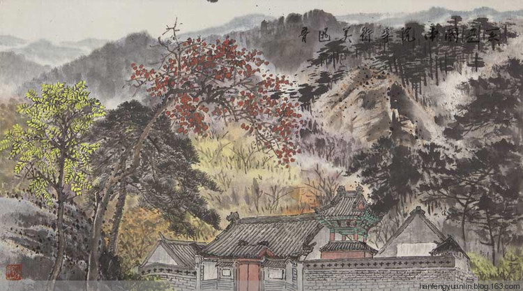 季观之国画山水作品