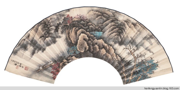 季观之国画山水作品