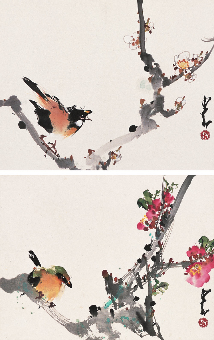 赵少昂国画作品