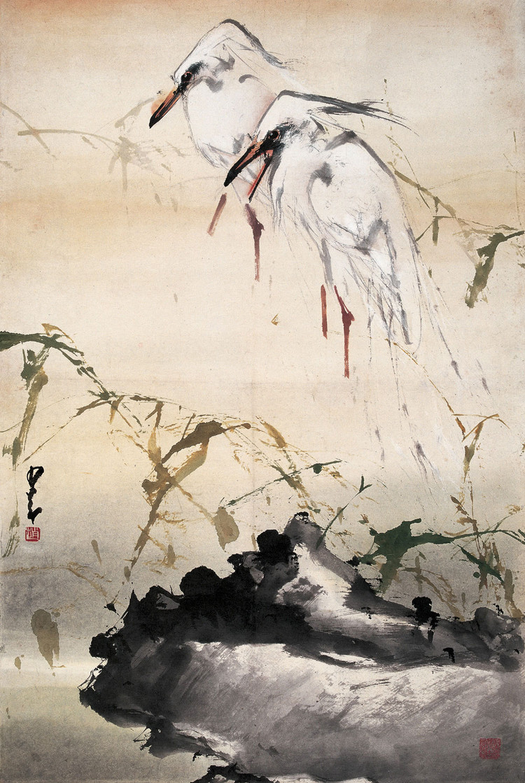 赵少昂国画作品