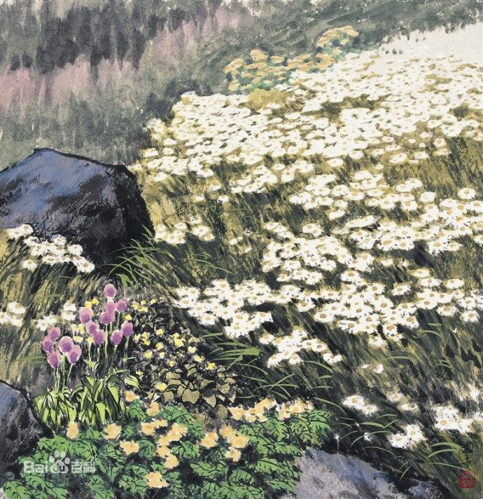 吴国亭国画花鸟作品