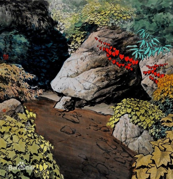 吴国亭国画花鸟作品