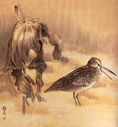 梅若国画花鸟作品